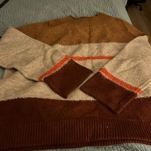 Ladies plus size 100%recycled plastic sweater